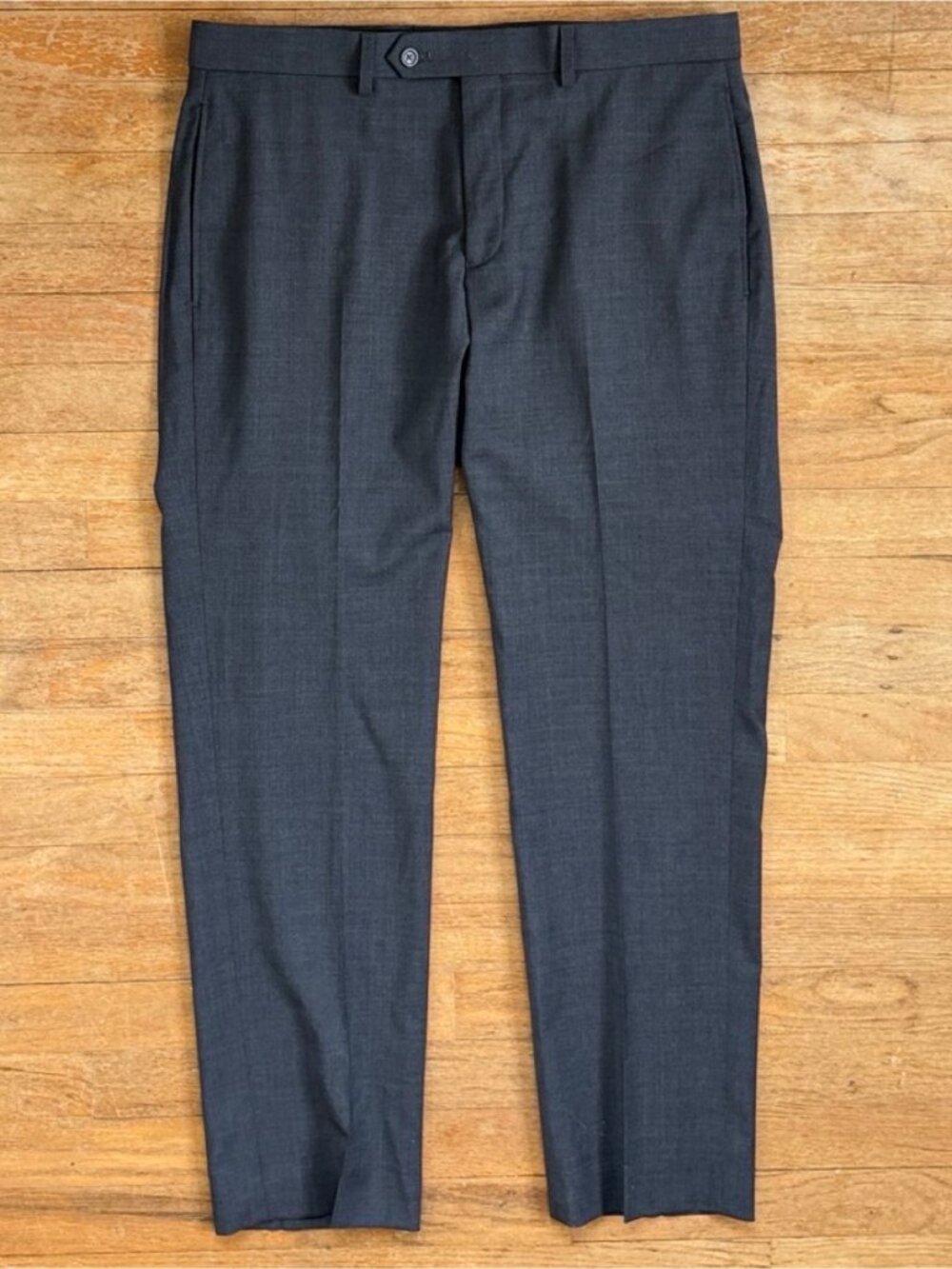 Lauren Ralph Lauren Mens Pants Size 34x30 NEW Gray Wool Trousers Flat Front